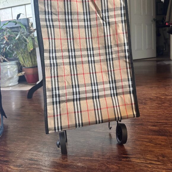 BURBERRYS inspired vintage canvas shopping cart - Picture 2 of 6
